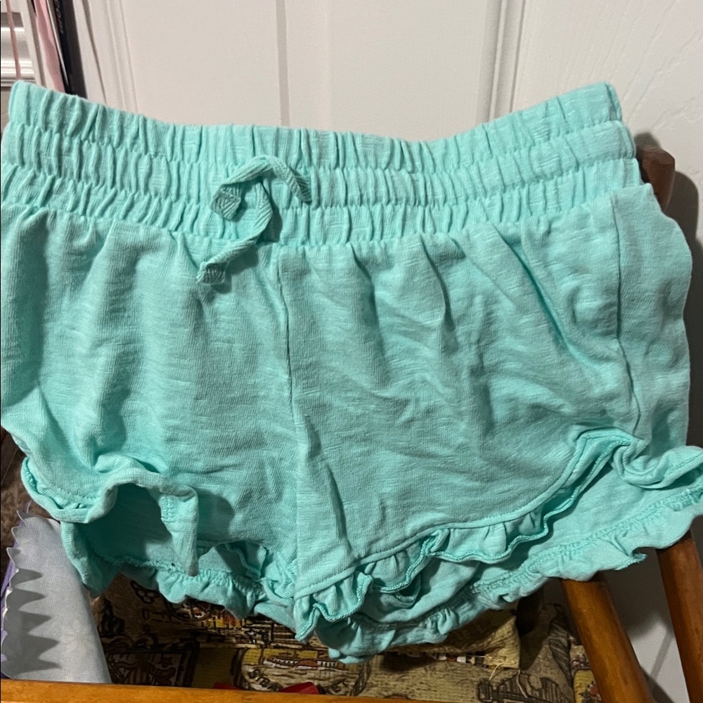 Jumping Beans Aqua Ruffle Shorts